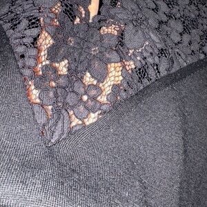 SANDRO Lace Wool Sweater